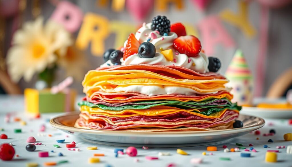 Crêpes Arc-en-Ciel : Recette Colorée pour un Anniversaire