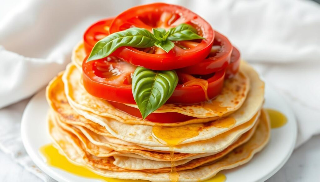 Crêpes à la tomate et au basilic : une recette simple et savoureuse