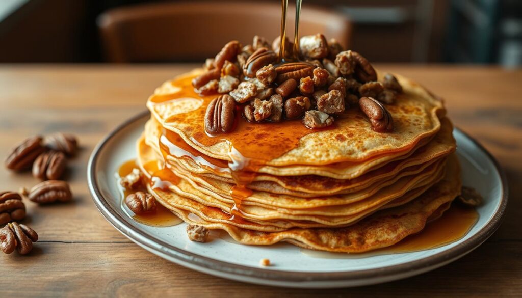 Recette de crêpes à la noix de pécan et au sirop d’érable