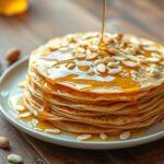 Crêpes au miel et amandes effilées : une douceur parfaite