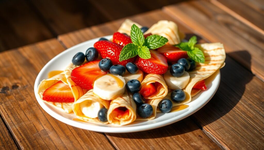 Crêpes roulées aux fruits : le goûter sain pour vos petits